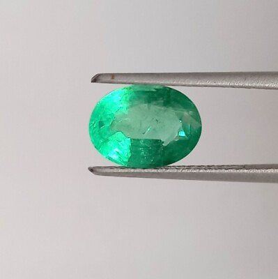 #ad Gorgeous Natural Zambian Emerald faceted Oval cut Good Lustor 1.66 carat $120.99