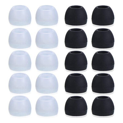 #ad 20pcs Soft Silicone Replacement Eartips Earbuds Cushions Ear pads Cover S M L $1.39