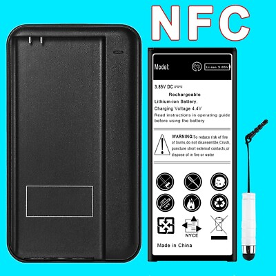 #ad 7220mAh NFC Battery Heavy Duty Charger Stylus f Samsung Galaxy Note 4 SM N910A $41.52