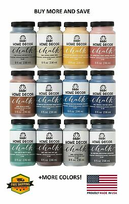 #ad FolkArt Home Decor Chalk Furniture amp; Craft Paint in Assorted Colors 8 ounce $8.90