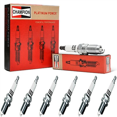 #ad 6 pcs Champion Platinum Spark Plugs Set for 2007 2010 CHEVROLET MALIBU V6 3.5L $30.97