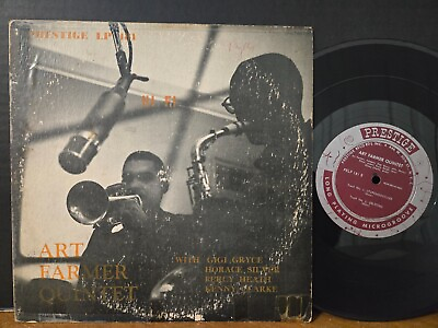#ad Art Farmer Quintet 1954 Prestige 10quot; Mono RVG Horace Silver Gigi Gryce Vinyl LP $116.99