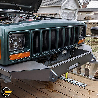 #ad DIY Front Winch Bumper Bare Metal for 1984 2001 Jeep Cherokee XJ $134.90