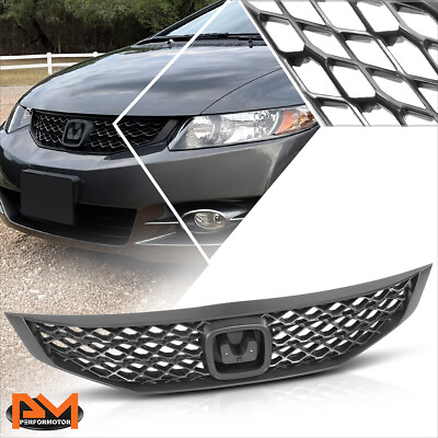 #ad For 09 11 Honda Civic 2 DR Factory Style Meshed Upper Grille Insert w Badge Slot $70.89