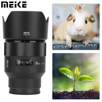 #ad MEIKE 85mm F1.8 Auto Focus Full Frame Lens for Canon EF Mount DSLR Camera 600D $156.75