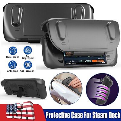 #ad Protective CoverRemovable Flip Case For Steam Deck Game Grip Shell w Bracket US $13.98