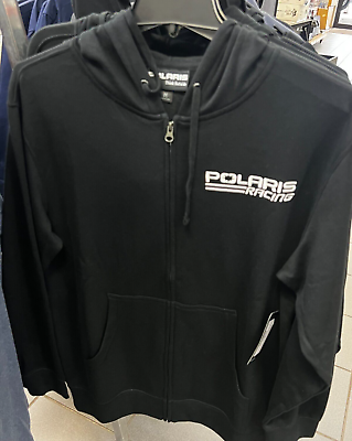 #ad Polaris Racing Full Zip Hoodie BLACK Size LARGE 286459406 $59.99