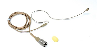 #ad Beige Omnidirectional Single Earhook Headset Mic fits Audio Technica $19.95