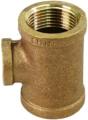 #ad Two Size Brass Reducing Tee with Female Thread Connection 1 2quot;x1 4quot; 2 1 2quot;x2quot; $18.09
