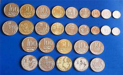 #ad Complete set of Israel Old Sheqel amp; Special Issue Coins Lot of 14 Coins $6.50
