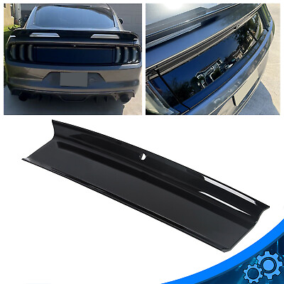 #ad Gloss Black For 2015 2023 Ford Mustang GT Rear Trunk Decklid Panel Trim Cover $49.50