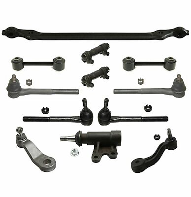 #ad 12 Pc Steering Kit Idler amp; Pitman Arm Center Link Tie Rod Ends for Chevrolet GMC $115.16
