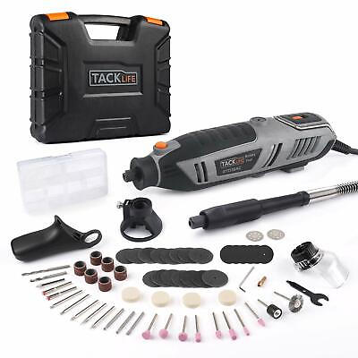 #ad Rotary Tool Kit 1.8 Amp Variable Speed with Upgraded Flex Shaft 63 Accessories $44.95