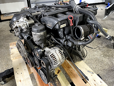 #ad 01 06 BMW 325i E46 2.5L M54B25 Engine Motor Complete Assembly OEM $1529.15