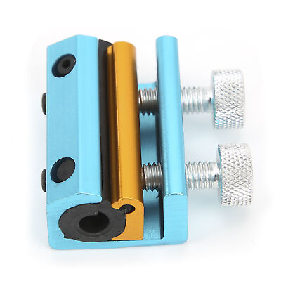 #ad ・Blue Gold Motorcycle Dual Cable Oiler Luber Lubricator Tool Aluminium Rubber Mo $9.04