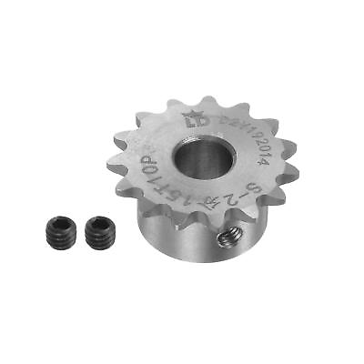 #ad B Type Roller Chain Sprocket 15 Teeth 10mm Bore Stainless Steel Motor Drive Gear $13.85