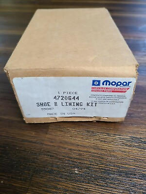 #ad New NOS Chrysler Plymouth Dodge MOPAR Shoe and Lining Kit 4720644 $13.46
