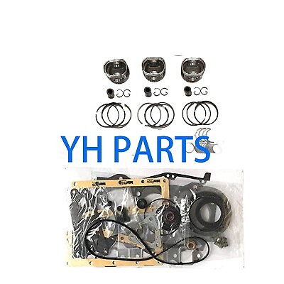 #ad 3T84HLE Overhaul Rebuild Kit Engine Parts Piston Ring Gasket Bearing For Yanmar $355.75