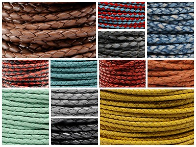 #ad #ad Premium Genuine Round Bolo Braided Leather Cord Rope String Lace 3MM 1 8quot; $3.49