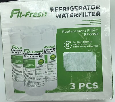#ad 3 Pcs FF XWF Refrigerator Water Filters Fil Fresh Pure Taste Filter New $16.00