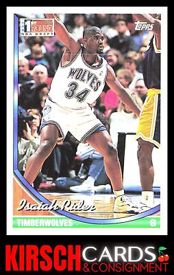 #ad Isaiah Rider 1993 94 Topps #322 Gold Minnesota Timberwolves $1.69