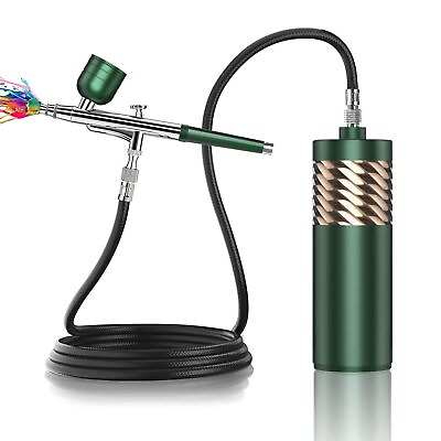 #ad #ad Airbrush Kit with Compressor Portable Cordless Air Brush Gun Set for Painting... $59.47