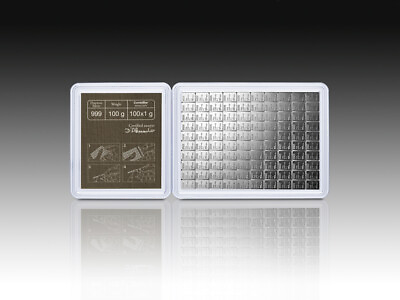#ad Valcambi 100 x 1 Gram Silver CombiBar with Assay Card 100 gram $161.79