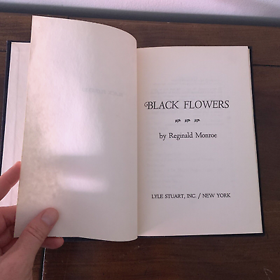#ad Black Flowers by Reginald MONROE First Edition 1971 Vintage Poetry Book $41.95
