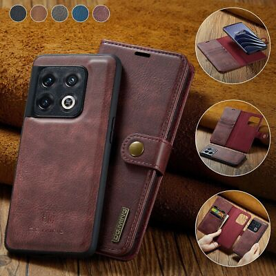 #ad Retro Leather Magnetic Wallet Case For OnePlus 12 11 10Pro Removable Flip Case $9.49