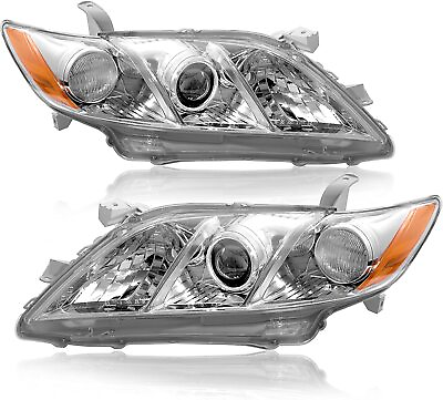 #ad Headlight Headlamp Pair Driver Passenger Assembly For 2007 2009 Toyota Camry $73.62