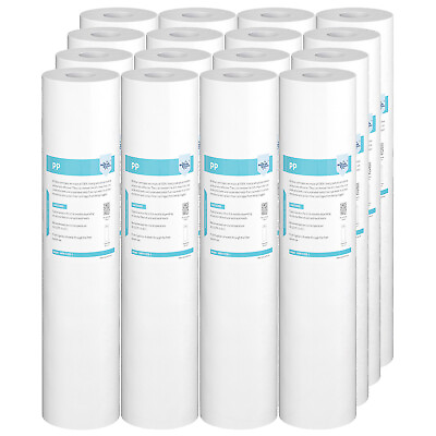 #ad 1 5 Micron 20x4.5quot; Big Blue Sediment Water Filter Replacement Whole House 1 16PK $151.22