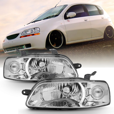 #ad NEW 2004 2007 Chevy Aveo 06 08 Aveo5 Hatchback Headlights Headlamps LeftRight $108.96