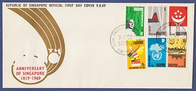 #ad Singapore 1969 Frist Day Cover for 150th Anniversary With 1st Day Postmarks. $375.00
