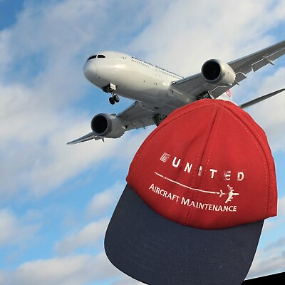 #ad United Airlines Aircraft Maintenance Hat Cap StyleMasters One Size $17.99