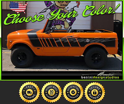 #ad Stripe Graphics Decal Set Style 1 fits 1961 1971 International Scout II 2 $163.99