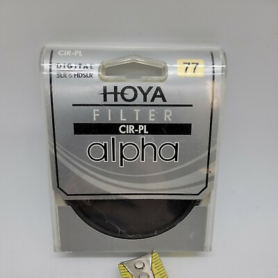 #ad Hoya 77mm Alpha Circular Camera Polarizer Filter EUC $39.99