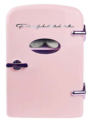 #ad Frigidaire Portable Retro 6 Can Mini Personal Fridge Cooler EFMIS129 Pink @ $29.30