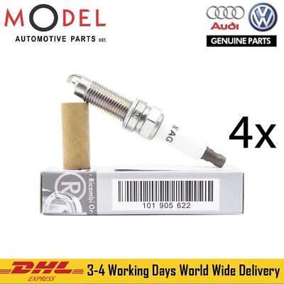 #ad Audi Volkswagen Genuine 4x Spark Plugs Set 101905622 $115.00