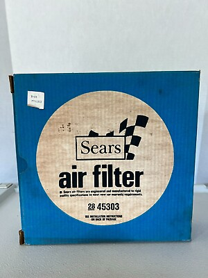 #ad Sears 28 45303 Air Filter Original Box $19.00