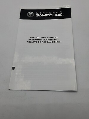 #ad Authentic Nintendo GameCube Precautions Booklet Insert Complete CIB Paper Manual $3.95
