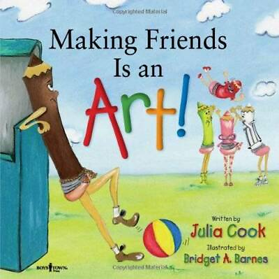 #ad Making Friends Is an Art Paperback By Julia Cook GOOD $3.77