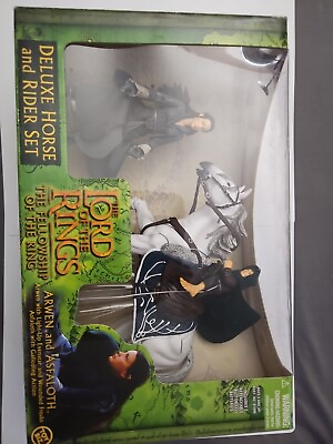 #ad Lord of the Rings Arwen Asfaloth Deluxe Horse amp; Rider 2001 ToyBiz NIB SEALED $39.99