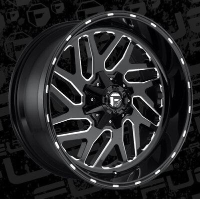 #ad 20 Inch Black Wheels Rims Chevy GMC Sierra 2500 3500 Truck 8x180 Fuel 20x10quot; 18 $1475.00