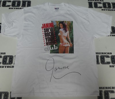 #ad Janine Lindemulder Signed Original Club Magazine Shirt BAS Beckett COA Autograph $99.99