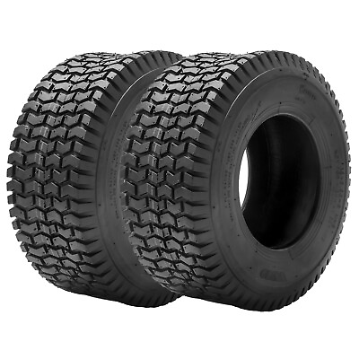 #ad Set 2 16x6.50 8 Lawn Mower Tires 4Ply 16x6.5x8 Garden Tractor Tubeless Replace $53.99