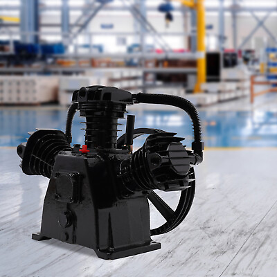 #ad 5HP 4KW W Style 3 Cylinder Air Compressor Pump Motor Head Single Stage 115PSI US $222.44