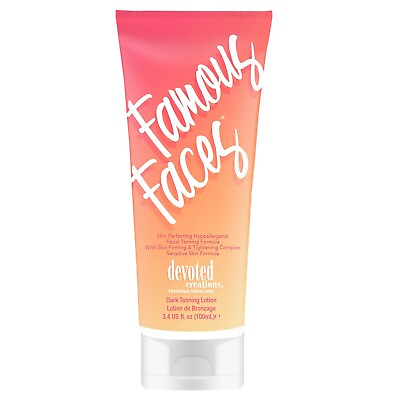 #ad Devoted Creations Famous Faces Face Tanning Lotion Hypoallergenic 3.4oz $13.99