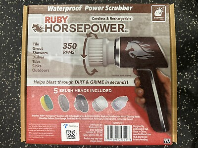 #ad Ruby Horsepower Handheld Cordless Power Scrubber quot;As Seen on TVquot; $44.99