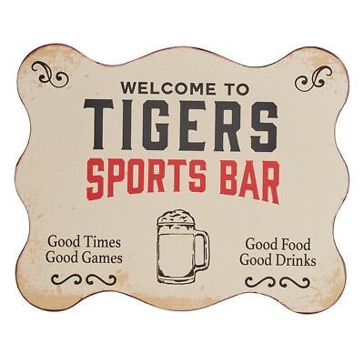 #ad Tiger Bar Sign Fan Gifts Wall Decor Vintage Retro Signs 8quot; x 10quot; Pack of 2 $32.88
