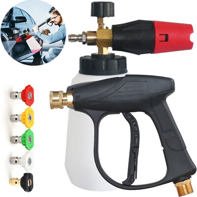 #ad Snow Foam Lance Cannon Soap Jet Bottle Sprayer Pressure Washer Gun Car Wash 1 4quot; $12.99